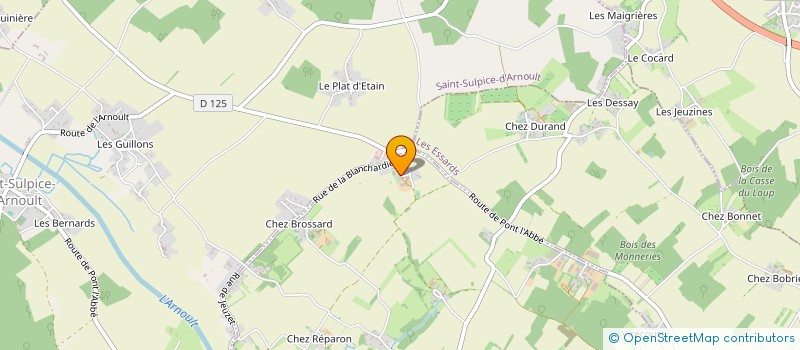 localisation de l'entreprise MONSIEUR TANGUY VIOLLET  SOULIGNONNE