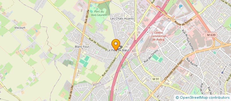 localisation de l'entreprise MONSIEUR TANGUY YIN  RONCQ