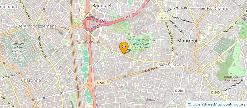 localisation de l'entreprise MONSIEUR TANILO PORTILLA à MONTREUIL