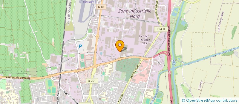 localisation de l'entreprise MONSIEUR TANJO VALENTIN  COLMAR