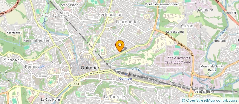 localisation de l'entreprise MONSIEUR TANKRED SCHOLL  QUIMPER