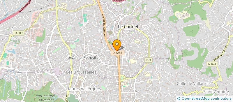 localisation de l'entreprise MONSIEUR TANKUNT CEVIK à LE CANNET