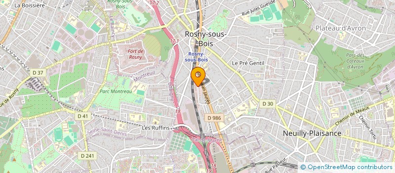 localisation de l'entreprise MONSIEUR TANOU YOUSSOUF à ROSNY-SOUS-BOIS