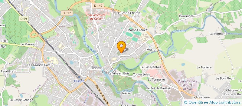 localisation de l'entreprise MONSIEUR TAO MARTIN  CLISSON