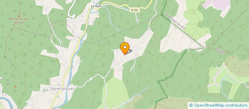 localisation de l'entreprise MONSIEUR TAO SOURIAU  GENERARGUES