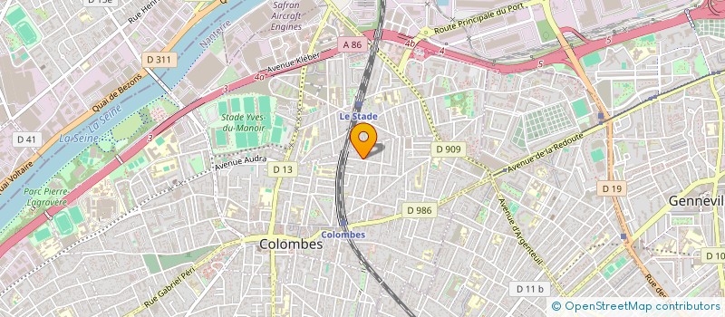 localisation de l'entreprise MONSIEUR TAO VIVIER  COLOMBES