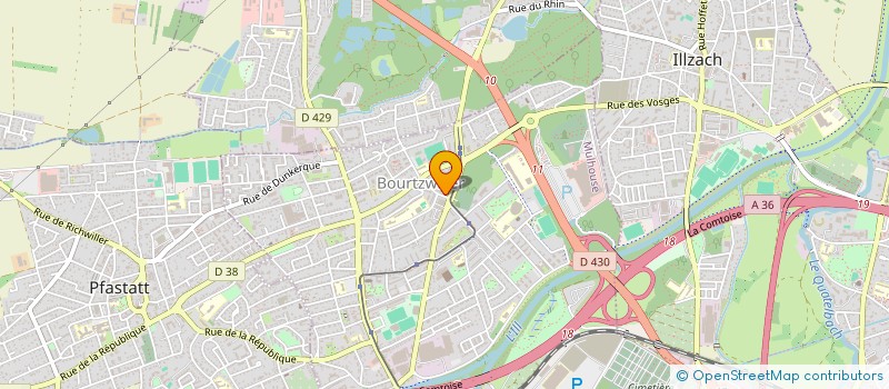 localisation de l'entreprise MONSIEUR TAOUFIK BAKRIMI  MULHOUSE