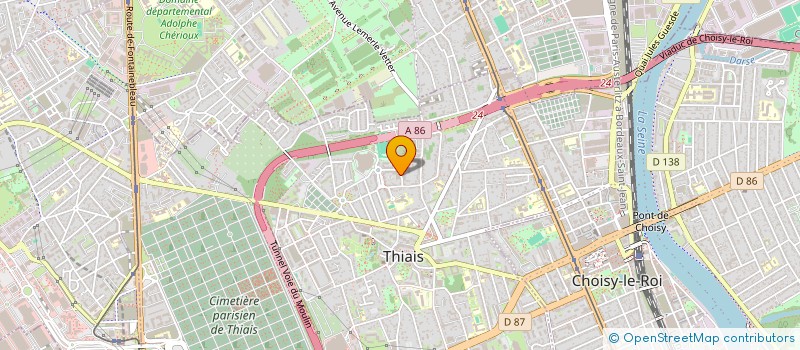 localisation de l'entreprise MONSIEUR TAOUFIK BOUZIDI  THIAIS