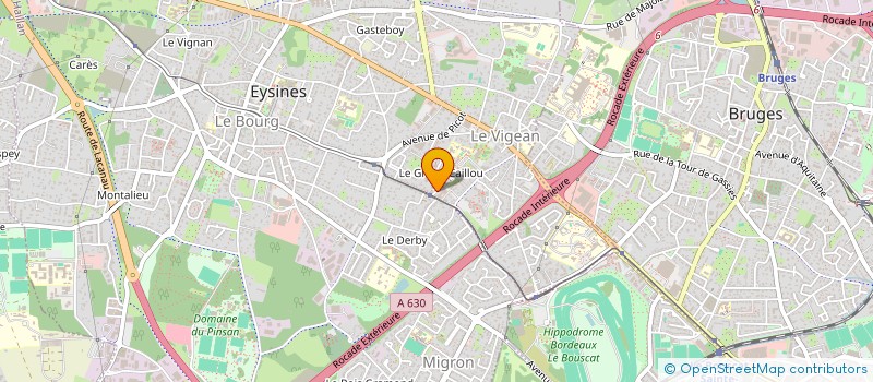 localisation de l'entreprise MONSIEUR TAOUFIK CHAOUI  EYSINES