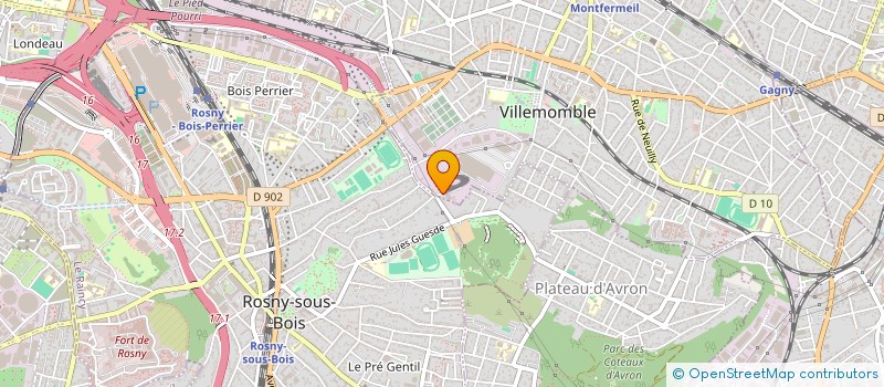 localisation de l'entreprise MONSIEUR TAOUFIK EL MOUSTAPHAOUI  VILLEMOMBLE