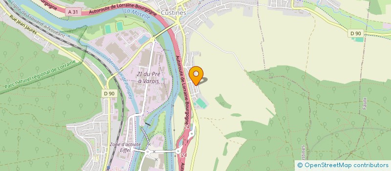 localisation de l'entreprise MONSIEUR TAOUFIK IKHLEF  CUSTINES