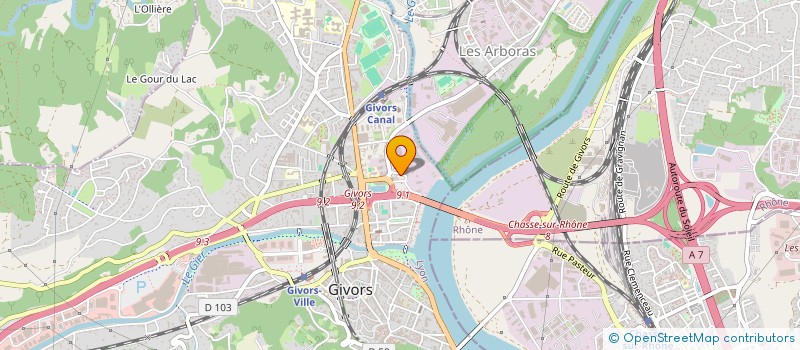 localisation de l'entreprise MONSIEUR TAOUFIK KRIMI  GIVORS