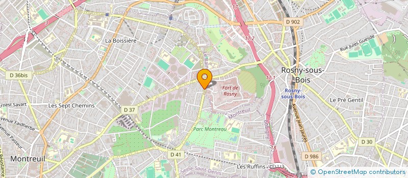 localisation de l'entreprise MONSIEUR TAOUFIK MOUSTAPHA à MONTREUIL