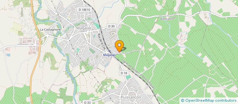 localisation de l'entreprise MONSIEUR TAOUFIKE BOUAZZA  MAGALAS