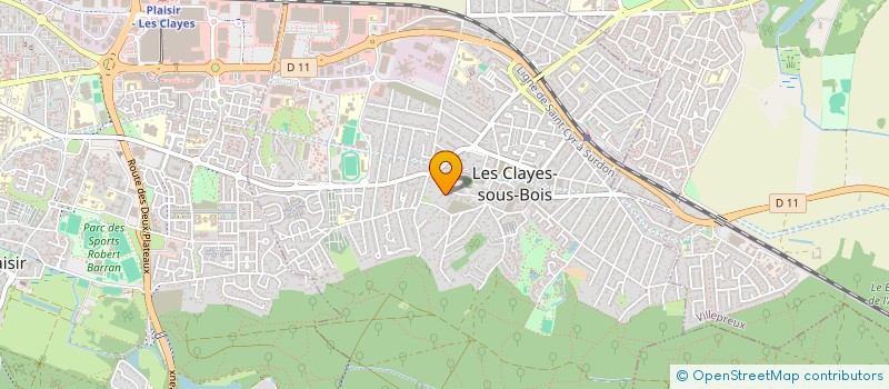 localisation de l'entreprise MONSIEUR TAOUFIQ MOUTAFAJI  LES CLAYES-SOUS-BOIS