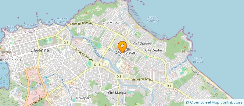 localisation de l'entreprise MONSIEUR TAPIEN COMISSI TAPIEN  CAYENNE