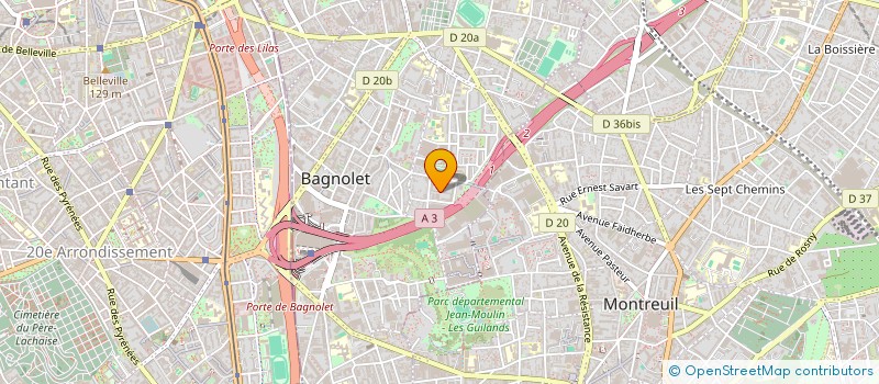 localisation de l'entreprise MONSIEUR TARAK FERRERI à BAGNOLET
