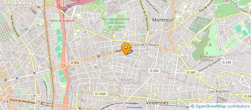 localisation de l'entreprise MONSIEUR TARAK GUEBLAOUI à MONTREUIL