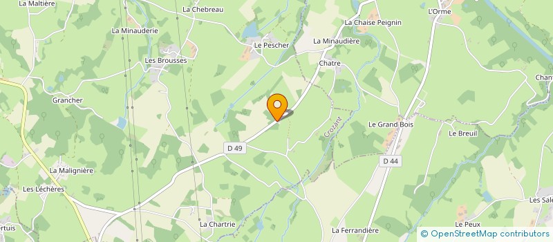 localisation de l'entreprise MONSIEUR TARAN REDSHAW à CROZANT