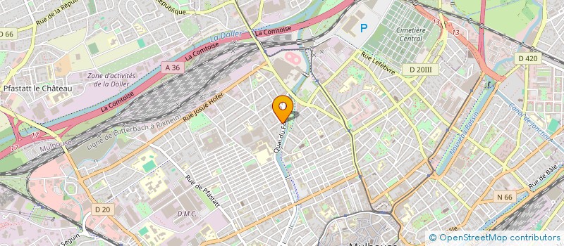 localisation de l'entreprise MONSIEUR TARAQ CHAABNA  MULHOUSE