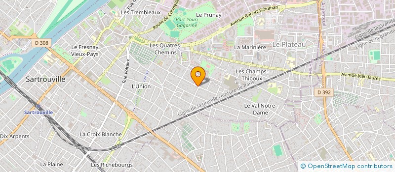 localisation de l'entreprise MONSIEUR TARCISIO TONELLATO  SARTROUVILLE