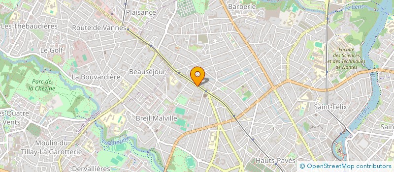 localisation de l'entreprise MONSIEUR TARCISIUS PONDI MBELECK à NANTES