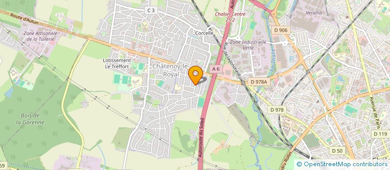 localisation de l'entreprise MONSIEUR TAREK AMMAR  CHATENOY-LE-ROYAL