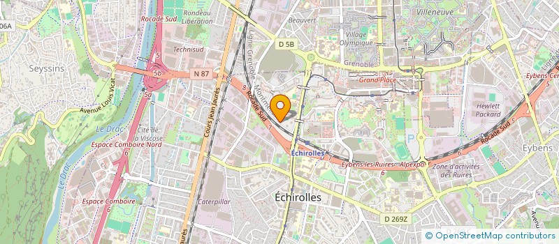 localisation de l'entreprise MONSIEUR TAREK BELFIHADJ  ECHIROLLES