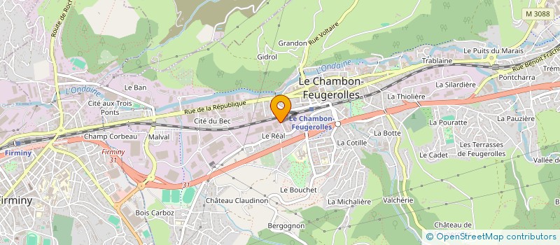 localisation de l'entreprise MONSIEUR TAREK BENAHMED  LE CHAMBON-FEUGEROLLES