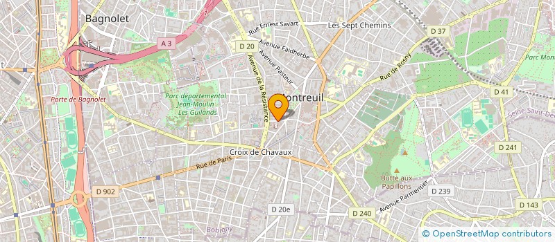 localisation de l'entreprise MONSIEUR TAREK BENTALEB à MONTREUIL