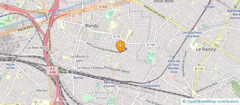 localisation de l'entreprise MONSIEUR TAREK BERCHTIKOU  BONDY