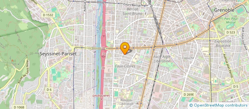 localisation de l'entreprise MONSIEUR TAREK BOUKHENOUFA à GRENOBLE