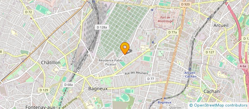 localisation de l'entreprise MONSIEUR TAREK BOUSBAINE  BAGNEUX