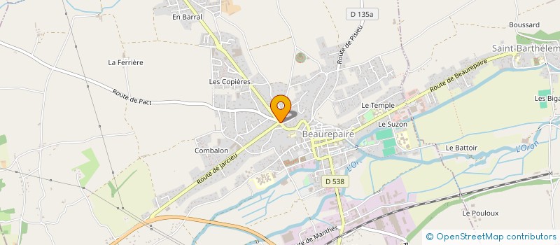 localisation de l'entreprise MONSIEUR TAREK EL BAHTARI  BEAUREPAIRE