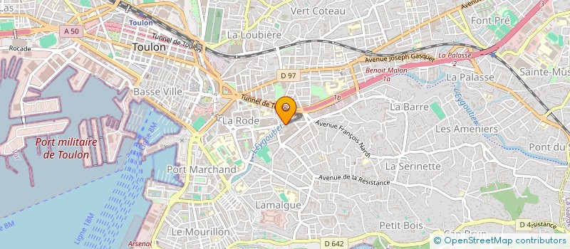 localisation de l'entreprise MONSIEUR TAREK HASNAOUI  TOULON