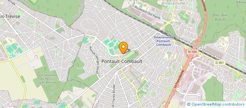 localisation de l'entreprise MONSIEUR TAREK KHARRAT à PONTAULT-COMBAULT