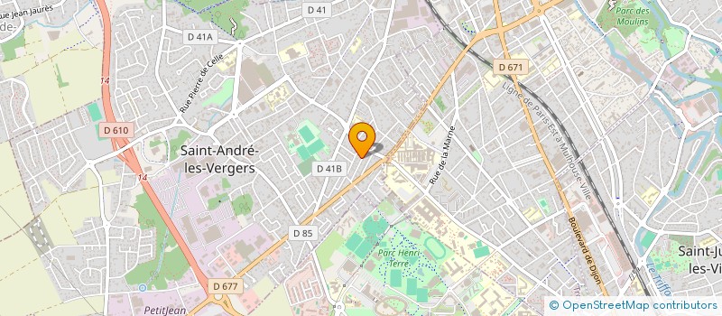 localisation de l'entreprise MONSIEUR TAREK KHENISSI  SAINT-ANDRE-LES-VERGERS