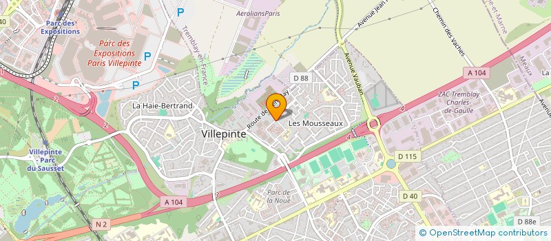 localisation de l'entreprise MONSIEUR TAREK LOUARASSI à VILLEPINTE