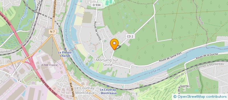 localisation de l'entreprise MONSIEUR TAREK MANALLAH  MORSANG-SUR-SEINE