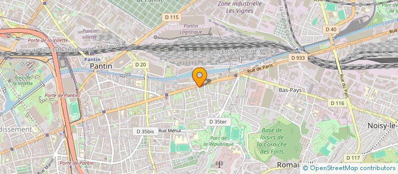 localisation de l'entreprise MONSIEUR TAREK RACHEK  PANTIN