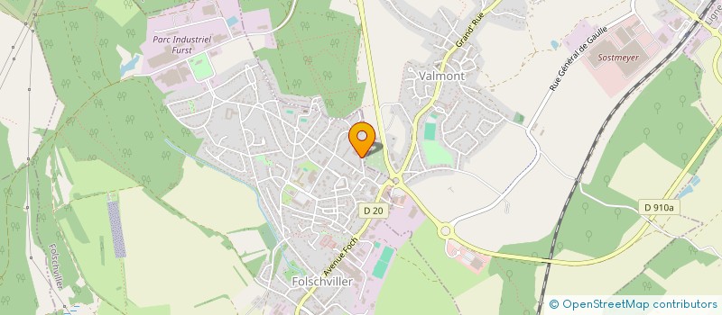 localisation de l'entreprise MONSIEUR TARIK ANAHNAH à FOLSCHVILLER