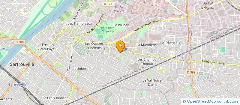 localisation de l'entreprise MONSIEUR TARIK BEKHTI  SARTROUVILLE