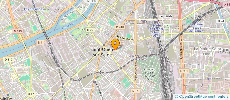 localisation de l'entreprise MONSIEUR TARIK BENOUALI à SAINT-OUEN-SUR-SEINE