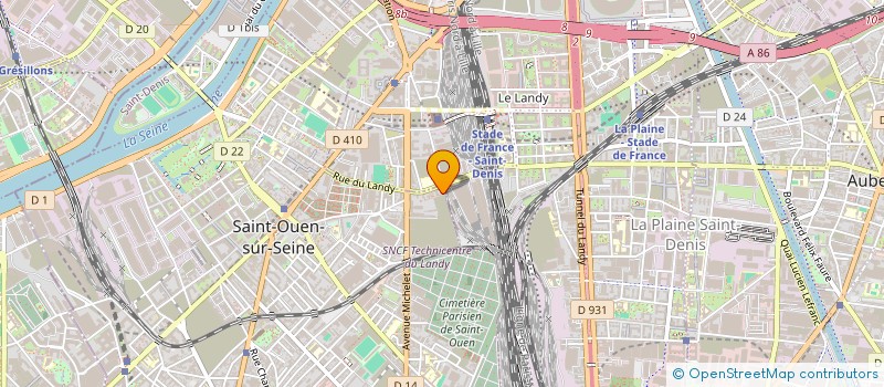 localisation de l'entreprise MONSIEUR TARIK BENZAOUI à SAINT-OUEN-SUR-SEINE