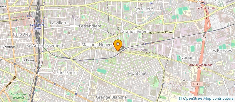 localisation de l'entreprise MONSIEUR TARIK BOUYANFIF à VILLEURBANNE