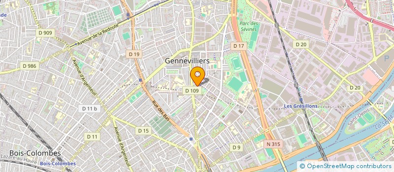 localisation de l'entreprise MONSIEUR TARIK EL BACHTANY  GENNEVILLIERS