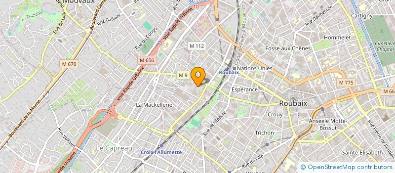 localisation de l'entreprise MONSIEUR TARIK ELHADDOUCHI  ROUBAIX