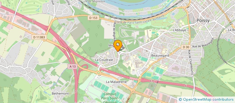 localisation de l'entreprise MONSIEUR TARIK ENNAJI  POISSY