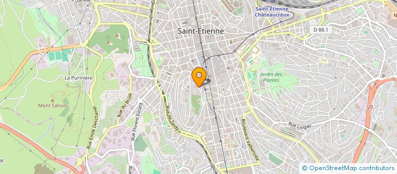 localisation de l'entreprise MONSIEUR TARIK HAJIB  SAINT-ETIENNE