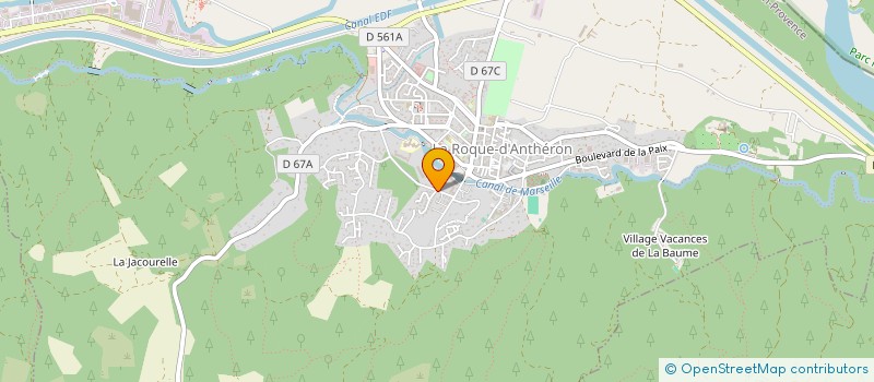 localisation de l'entreprise MONSIEUR TARIK HJIRATE  LA ROQUE-D'ANTHERON